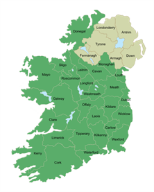 All Ireland Map